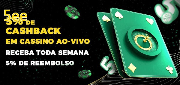 Promoções do cassino ao Vivo 5ee
